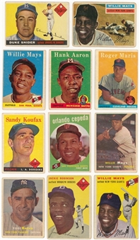 1954-1959 Topps Hall of Famers Collection (11 Different)